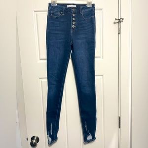 KanCan distressed hem jeans